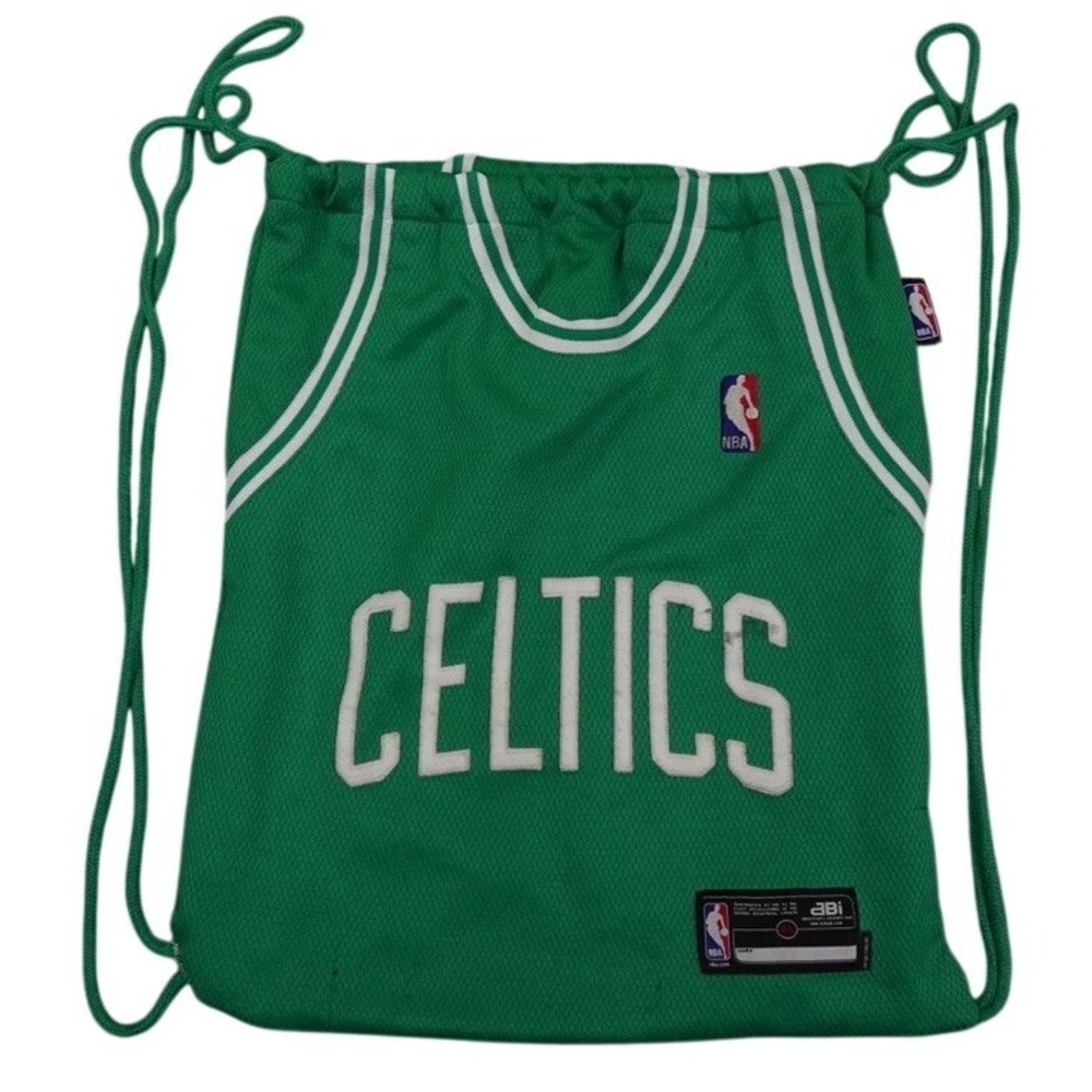Boston Celtics Paul Pierce Jersey Drawstring Backpack Bag Green XL NBA Gardens